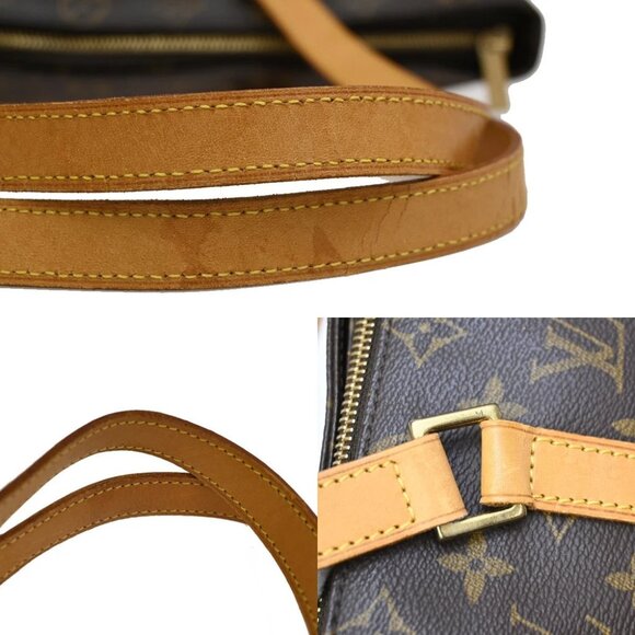 LOUIS VUITTON Cabas Mezzo Shoulder Bag Monogram Leather Brown M51151 10EF272 - Picture 5 of 15